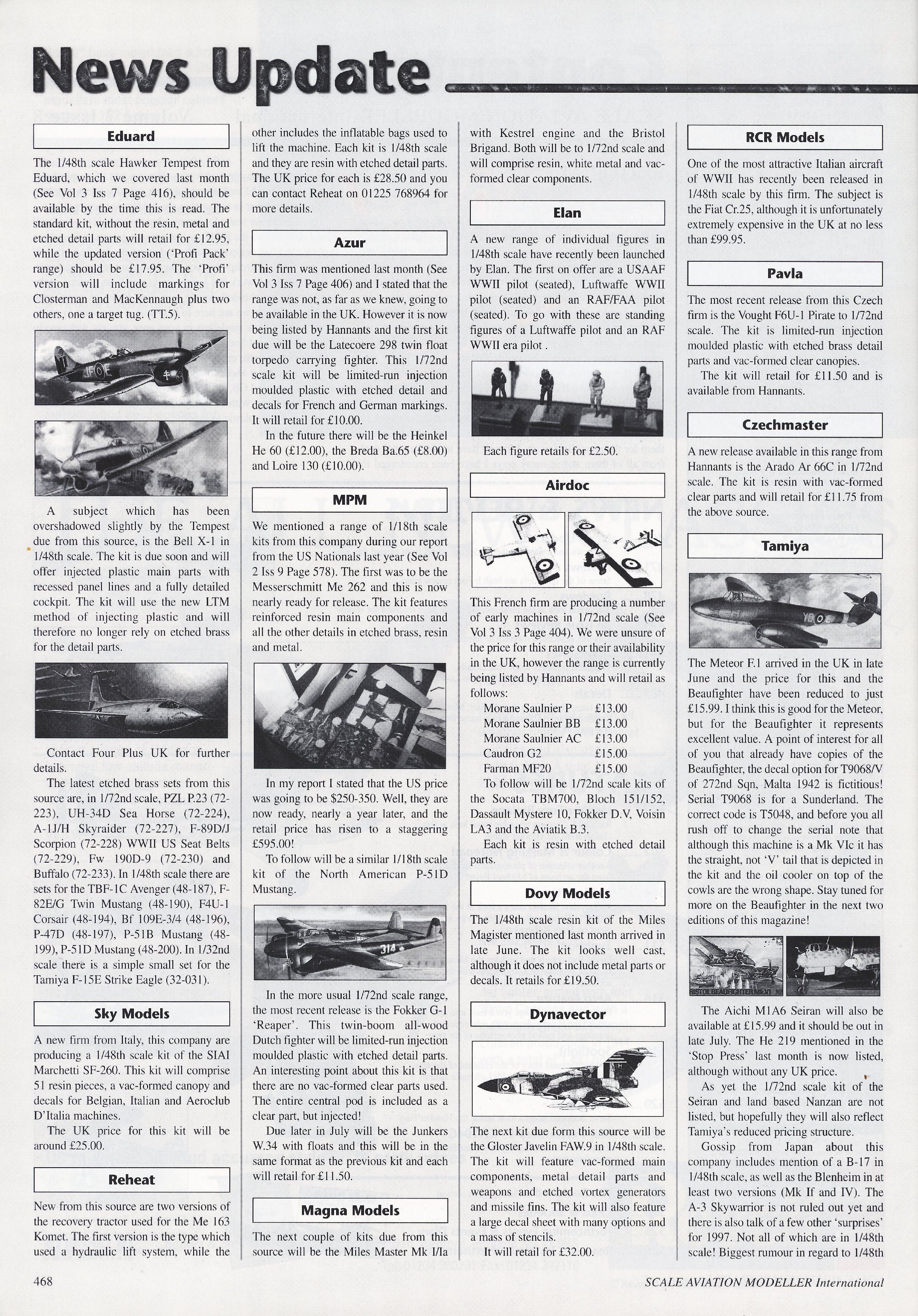 Scale Aviation Modeller International 1997-08